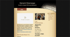 Desktop Screenshot of mariachirelampago.com