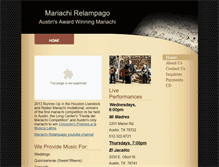 Tablet Screenshot of mariachirelampago.com